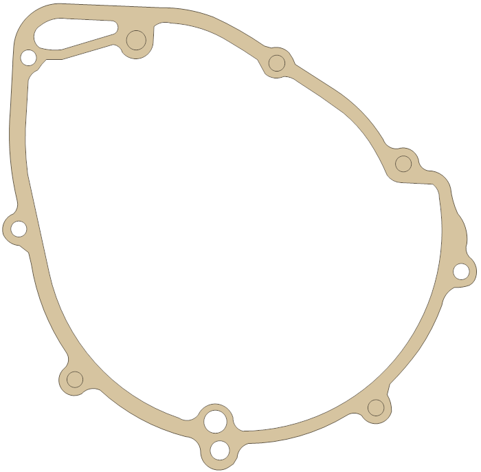 Kawasaki KLX650 Generator gasket outline
