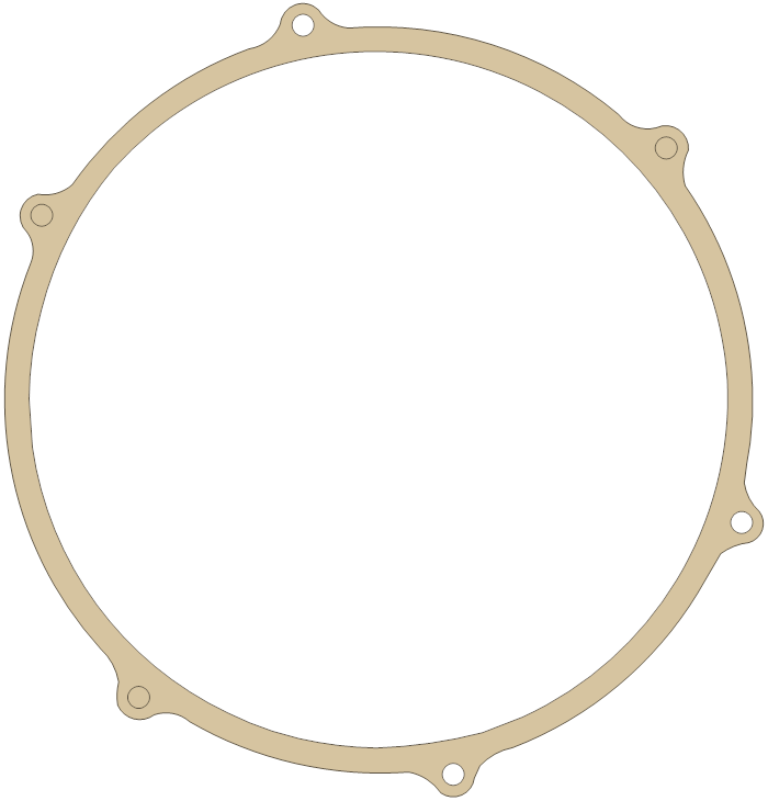 Kawasaki Gasket gasket outline, OEM 11060-1731, B material
