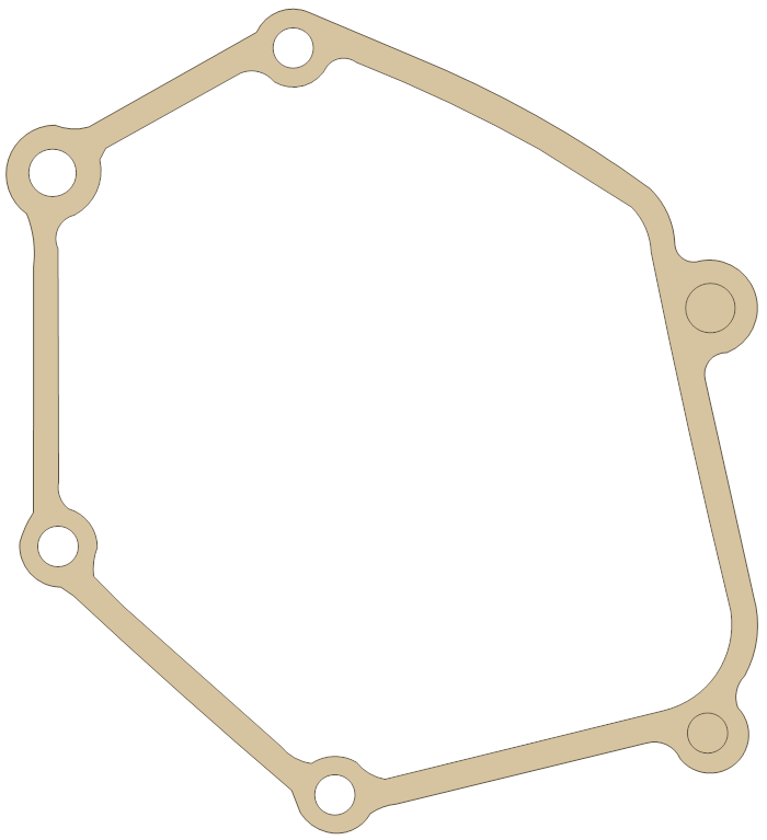 Kawasaki VN800 Mechanism Cover gasket outline