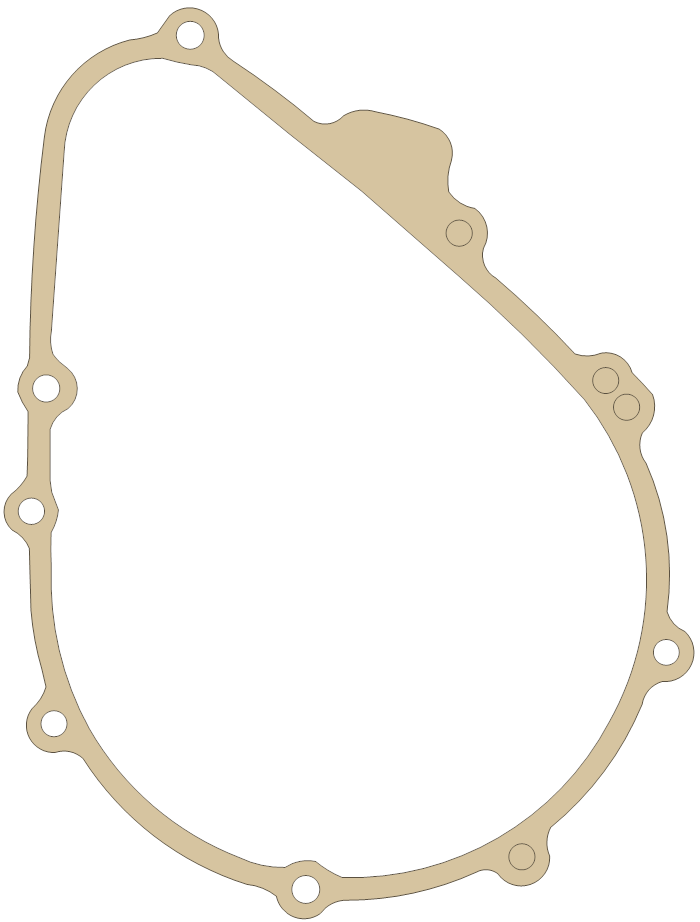 Kawasaki Gasket gasket outline, OEM 11060-1412, A material