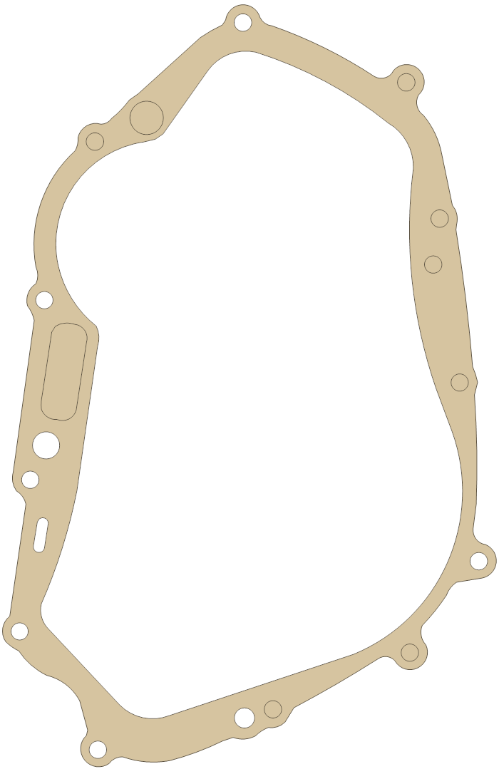Kawasaki BN125 Clutch Cover gasket outline