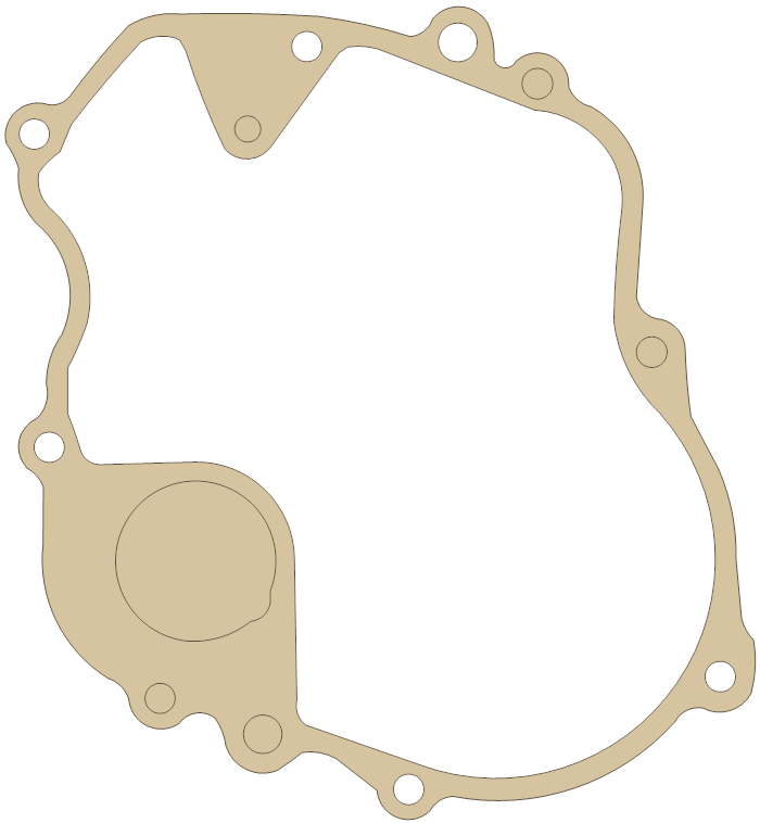 Kawasaki ZX750 Transmission gasket outline