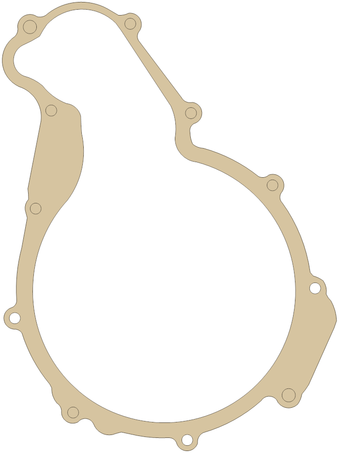 Kawasaki KLX650 Generator  Cover gasket outline