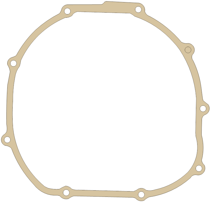 Kawasaki Clutch Cover gasket outline, OEM 11060-1284, B material