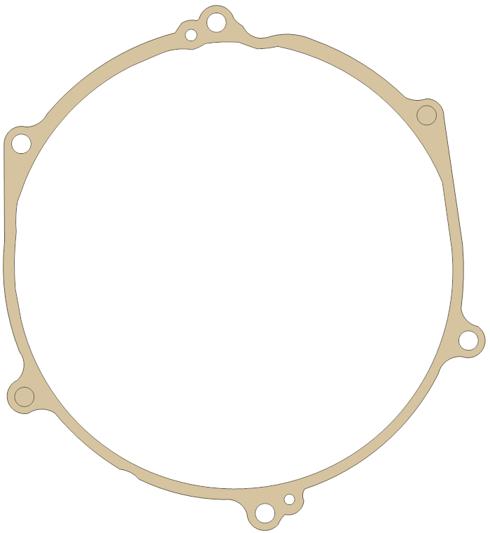 Kawasaki Clutch Cover Out gasket outline, OEM 11060-1494, A material