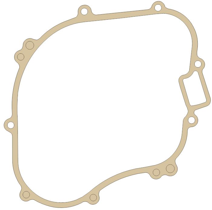 Kawasaki Generator  Cover gasket outline, OEM 11009-1590, A material