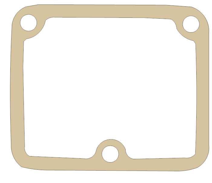Kawasaki KX250 Valve Cover gasket outline