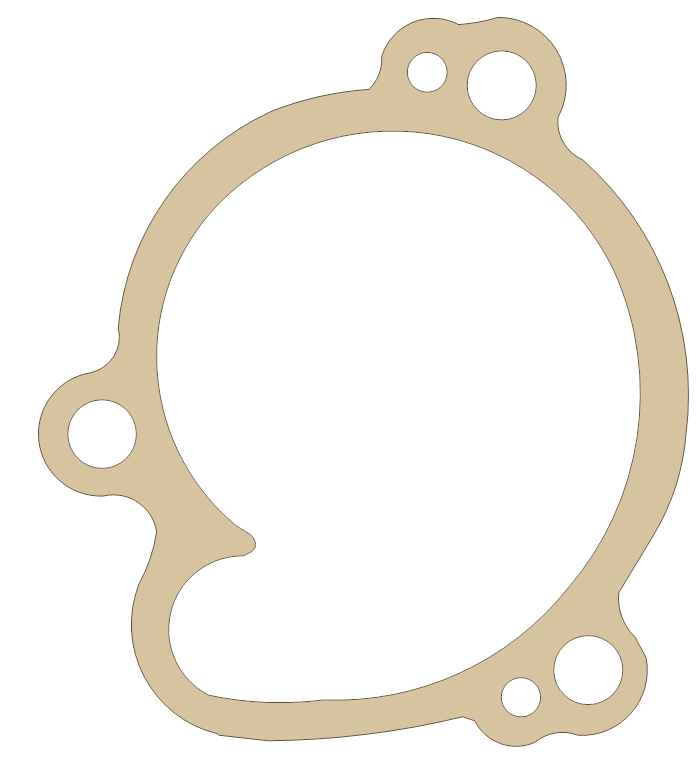 Kawasaki Pump Cover gasket outline, OEM 11060-1184, A material