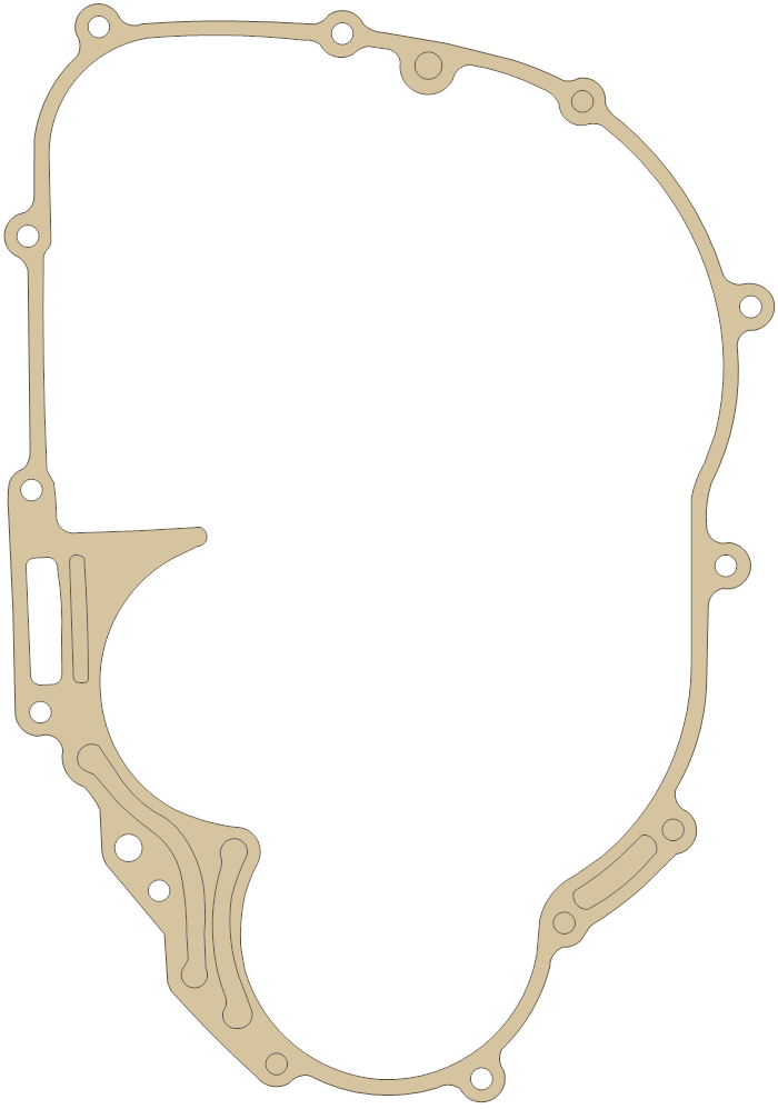 Kawasaki KLF300 Clutch Cover gasket outline
