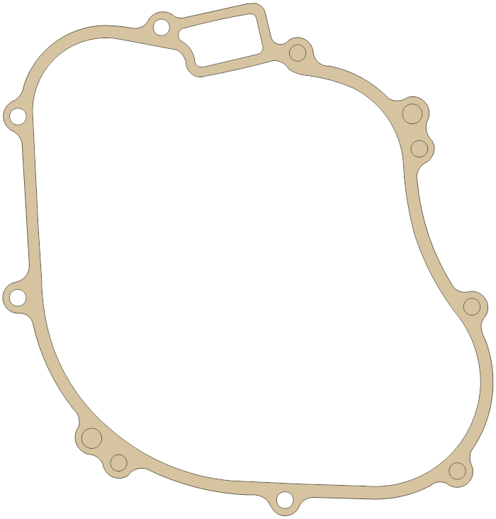 Kawasaki Generator  Cover gasket outline, OEM 11060-1239, A material