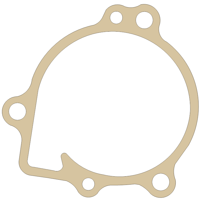 Kawasaki Pump Cover gasket outline, OEM 11060-1241, A material