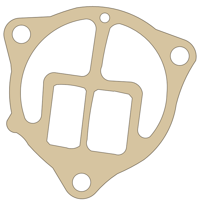 Kawasaki KLT250 Fuel Pump gasket outline