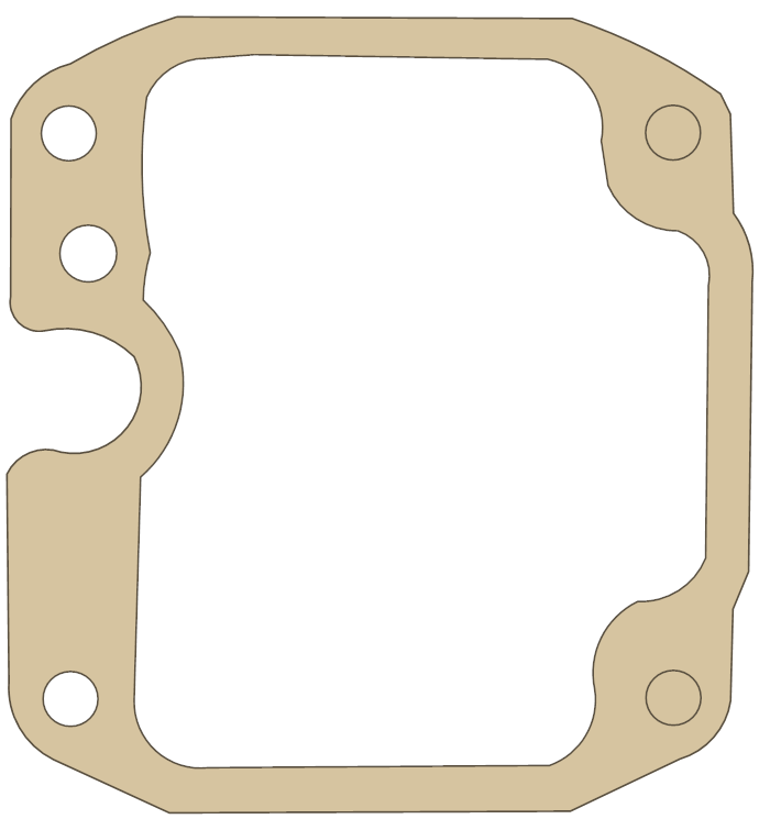 Kawasaki KLF300 Float Chamber gasket outline