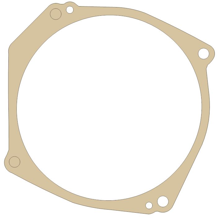 Kawasaki KXT250 Generator  Cover gasket outline