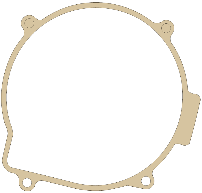 Kawasaki Recoil Starter gasket outline, OEM 11060-1232, A material