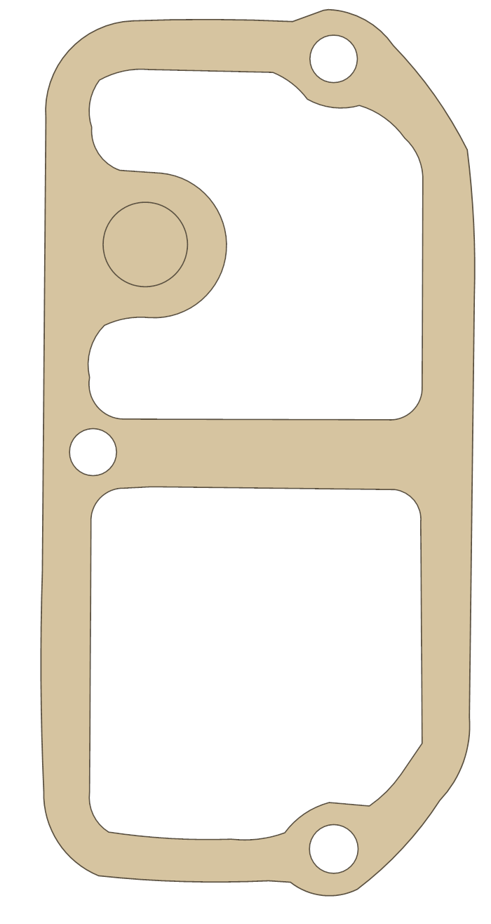 Kawasaki KX125 LH, Resonator gasket outline
