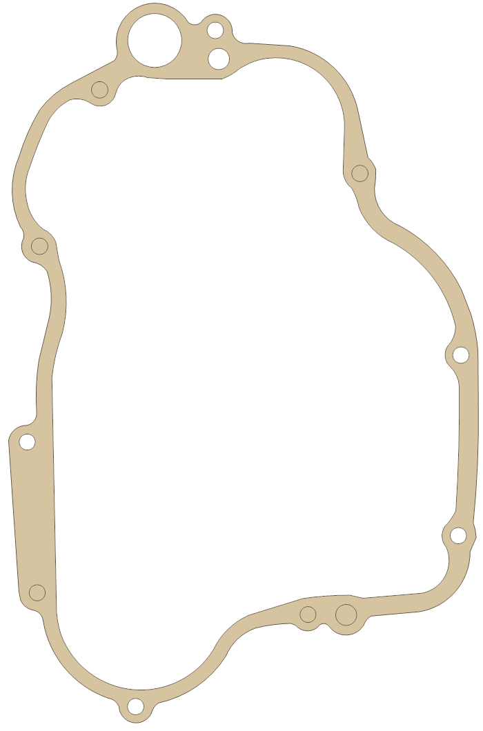 Kawasaki Clutch Cover In gasket outline, OEM 11060-1190, A material