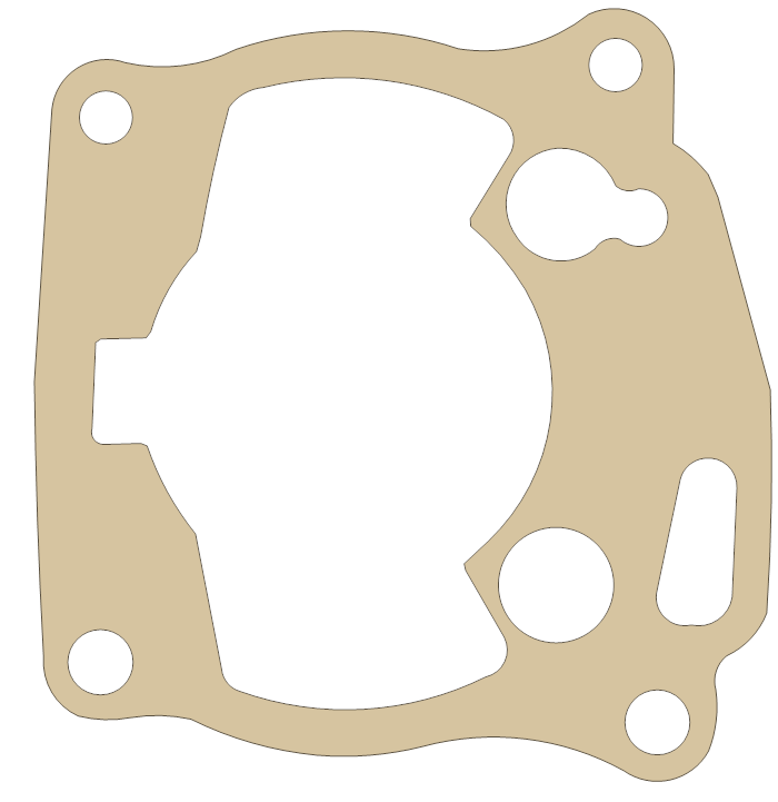 Kawasaki Cylinder Base gasket outline, OEM 11060-1188, A material