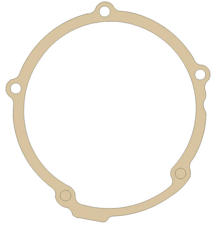 Kawasaki Generator  Cover gasket outline, OEM 11060-1189, B material