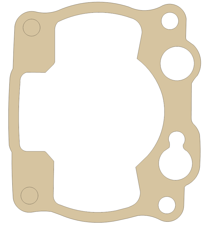 Kawasaki KX250 Cylinder Base gasket outline