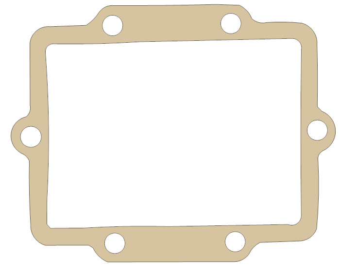 Kawasaki KX250 Reed Valve gasket outline