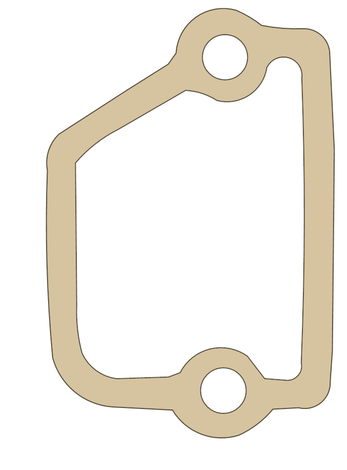 Kawasaki KX250 Governor Cover gasket outline