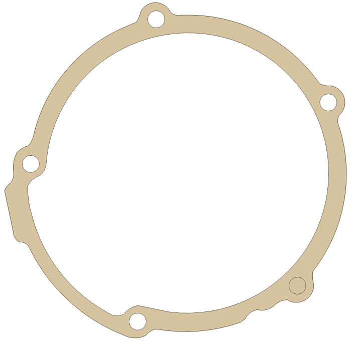 Kawasaki KX125 Generator  Cover gasket outline