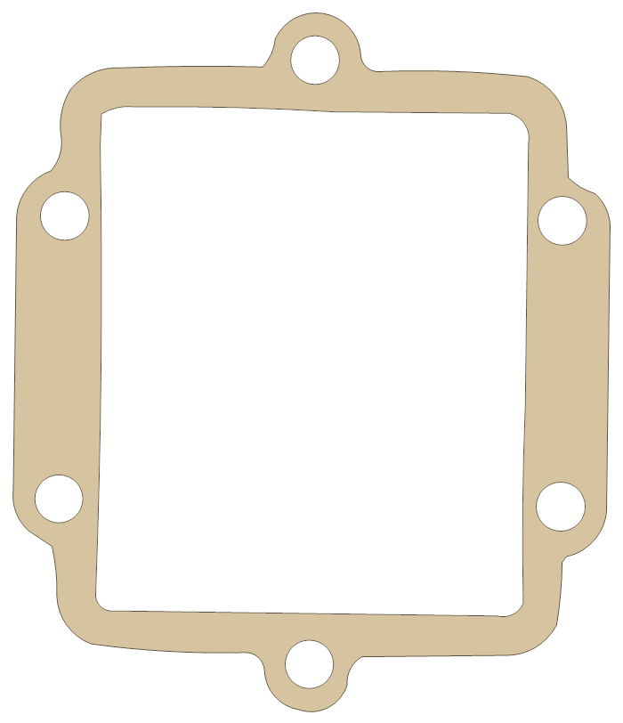 Kawasaki KX125 Reed Valve gasket outline
