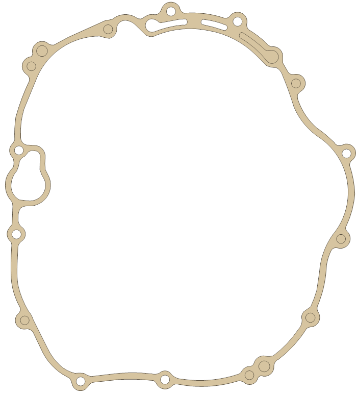 Kawasaki KLF300C Clutch Cover gasket outline