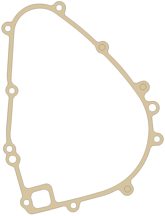 Kawasaki KLF300C Generator  Cover gasket outline