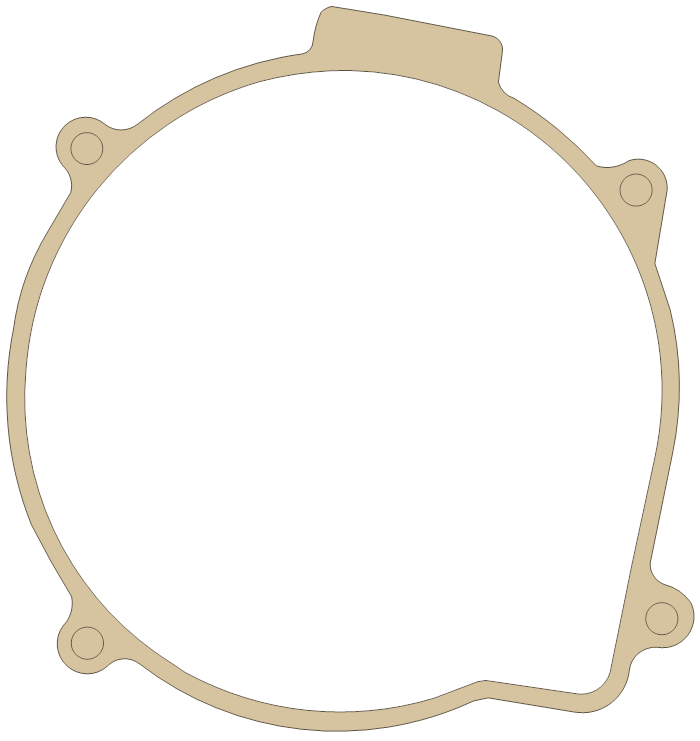 Kawasaki KLF300C Recoil Starter gasket outline