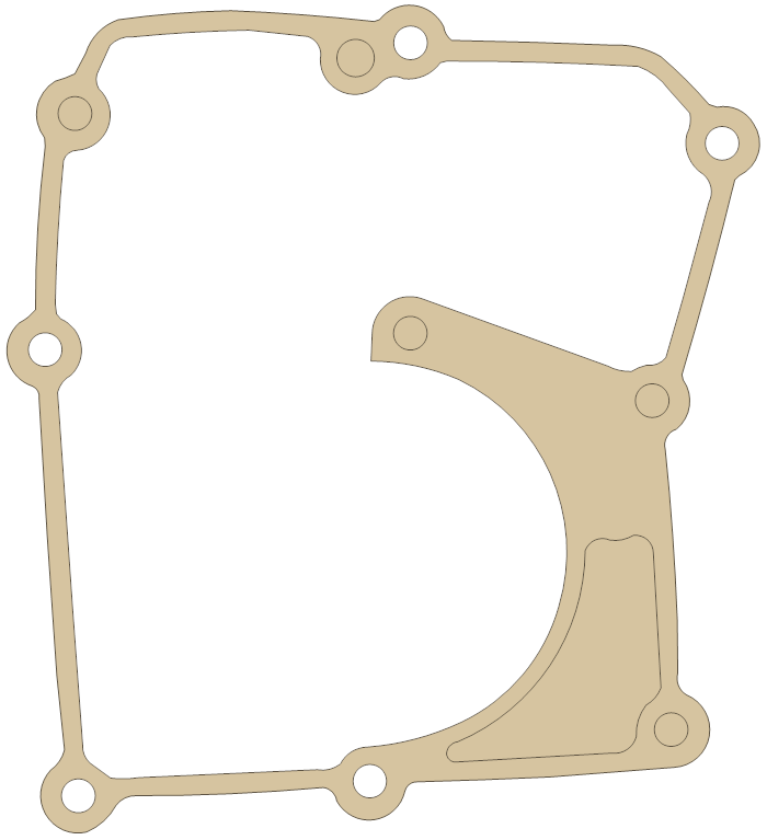 Kawasaki KLF400B Gear Case gasket outline