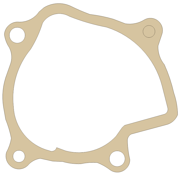 Kawasaki Pump Cover gasket outline, OEM 11060-1308, A material