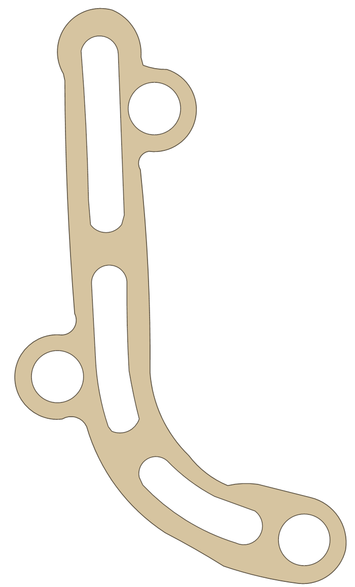 Kawasaki KLF400B Oil Line gasket outline
