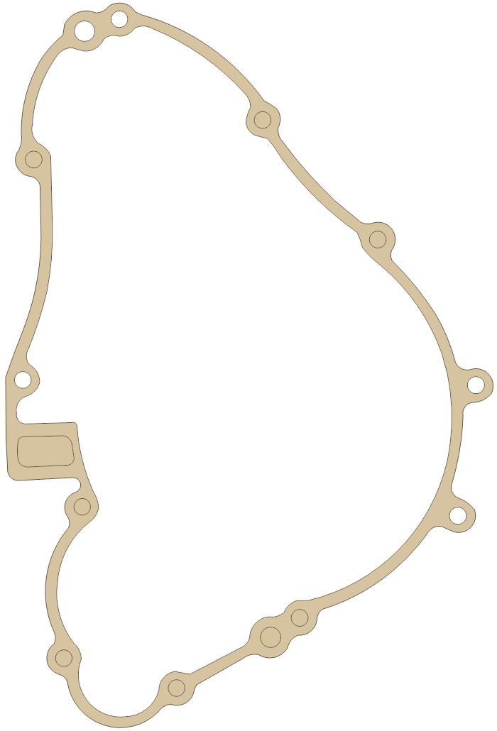 Kawasaki KVF400A Generator  Cover gasket outline