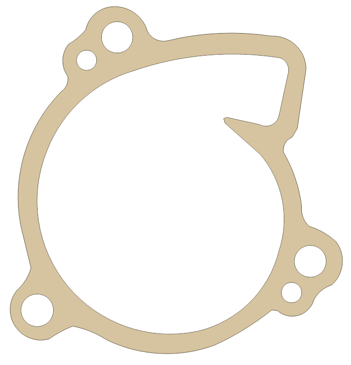 Kawasaki KDX200 Water Pump gasket outline