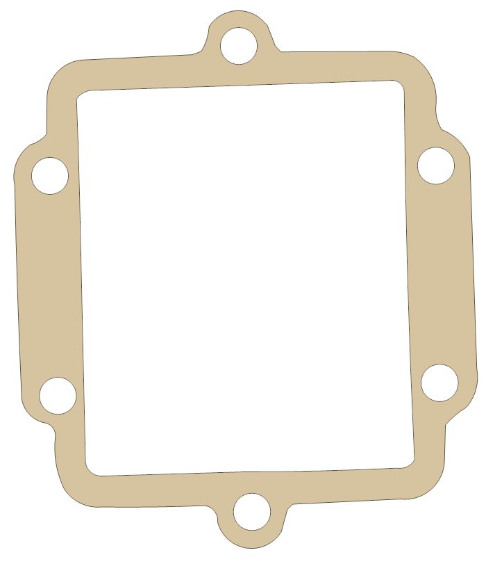 Kawasaki KDX200 Reed Valve gasket outline