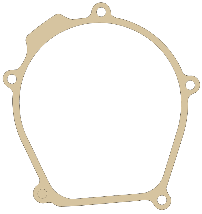 Kawasaki KX250E1 Generator gasket outline