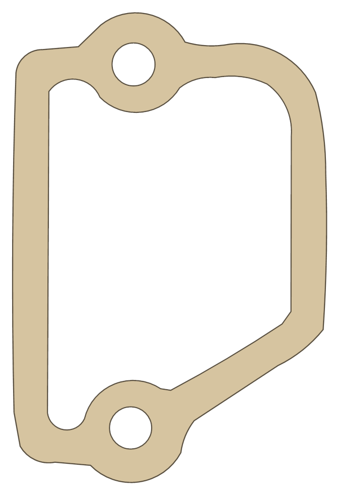 Kawasaki KX250E1 Governor Cover gasket outline
