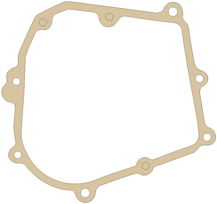 Kawasaki ZX600 Transfer Cover gasket outline