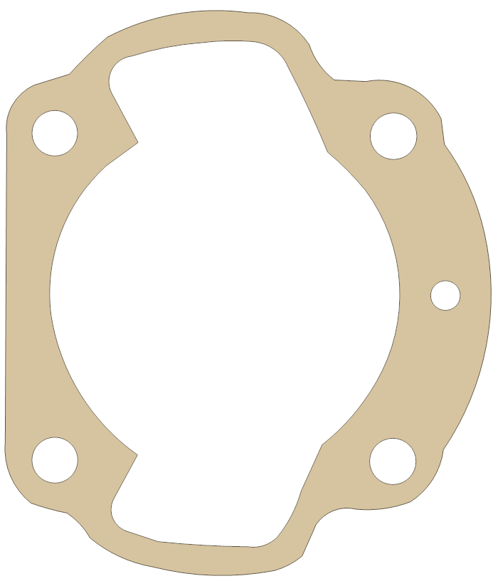 Kawasaki Cylinder Base gasket outline, OEM 11009-019, A material