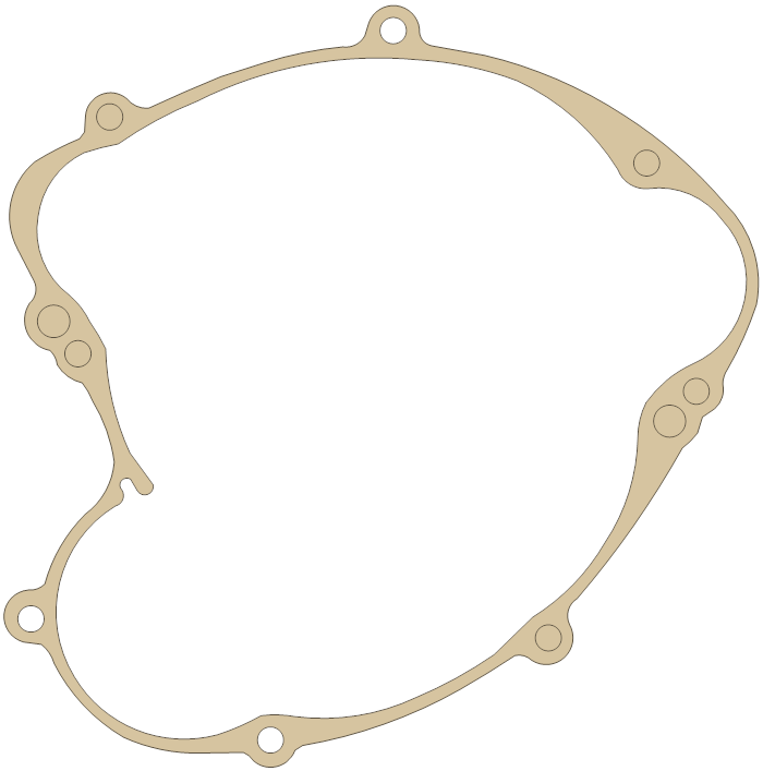 Kawasaki KX60 Clutch Cover gasket outline