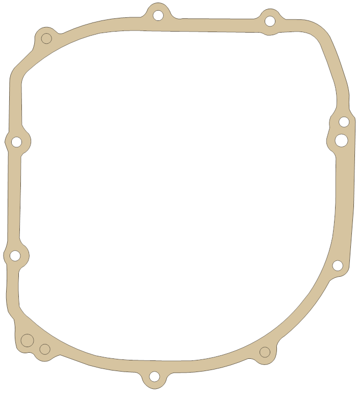 Kawasaki ZX600 Clutch Cover gasket outline
