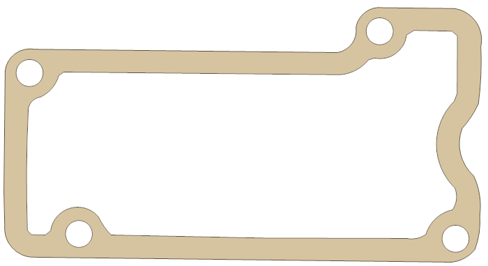 Kawasaki ZX1100 Breather Body gasket outline