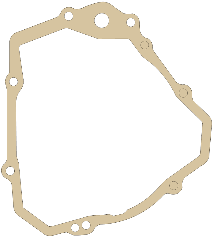 Kawasaki ZN1300 Generator  Cover gasket outline