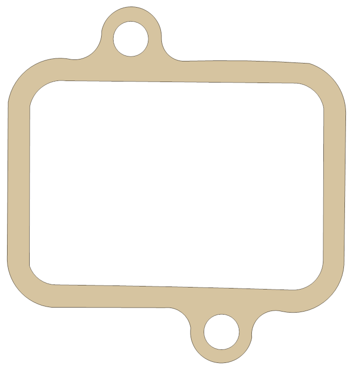 Kawasaki ZX1100 Reed Valve Cap gasket outline