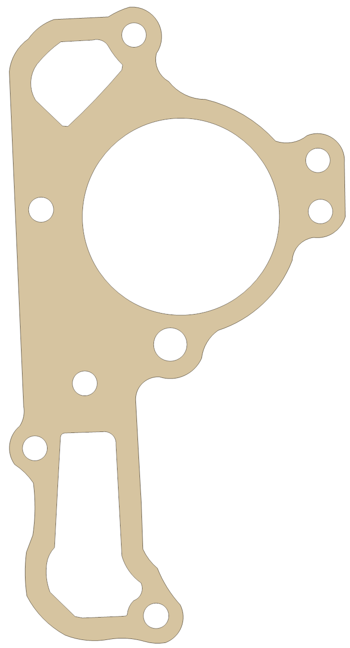 Kawasaki Pump gasket outline, OEM 11060-2450, A material