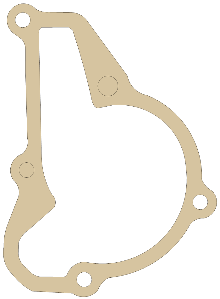 Kawasaki Pump gasket outline, OEM 11060-2451, A material