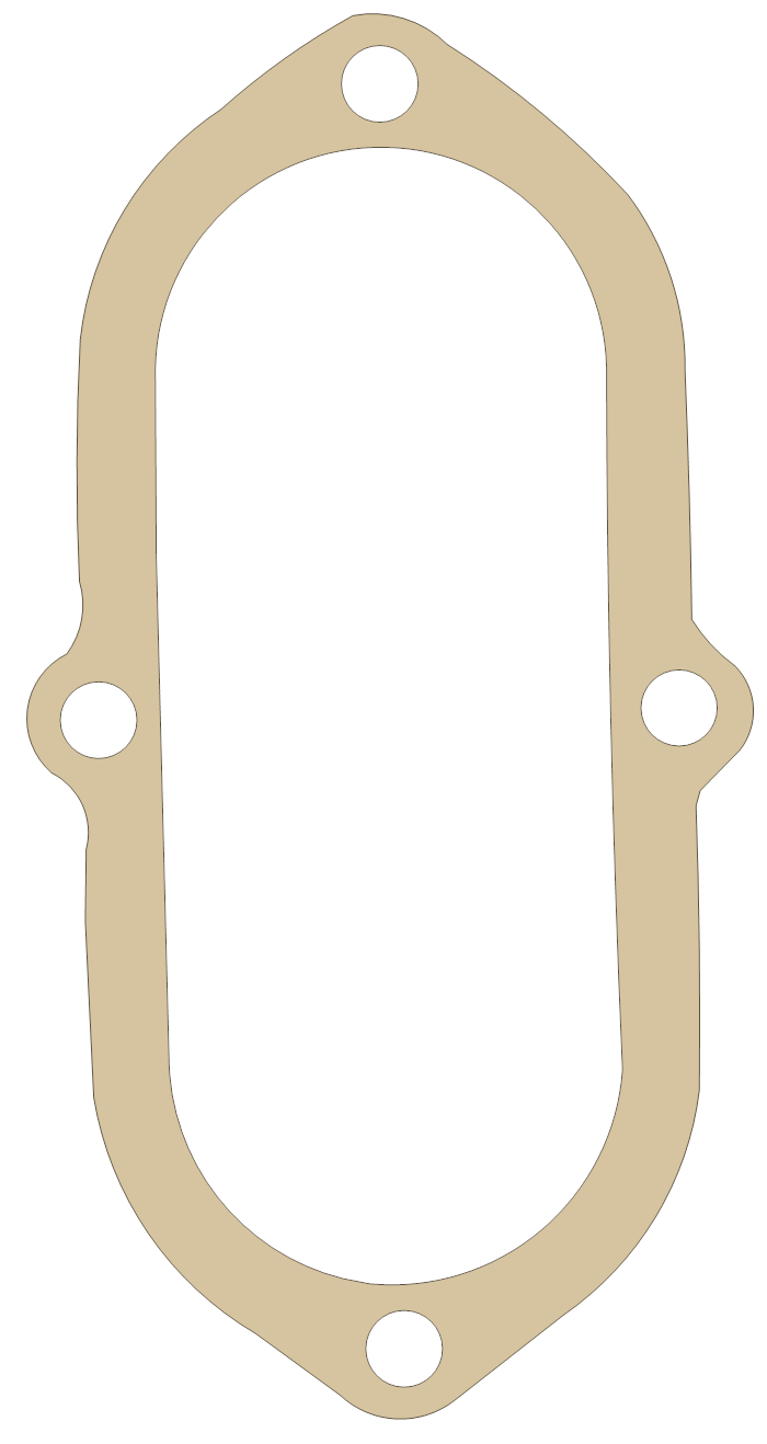 Kawasaki W2 Rocker Case gasket outline