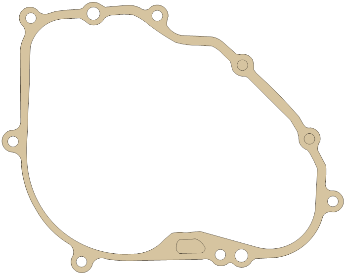 Kawasaki KX80 Clutch Cover gasket outline
